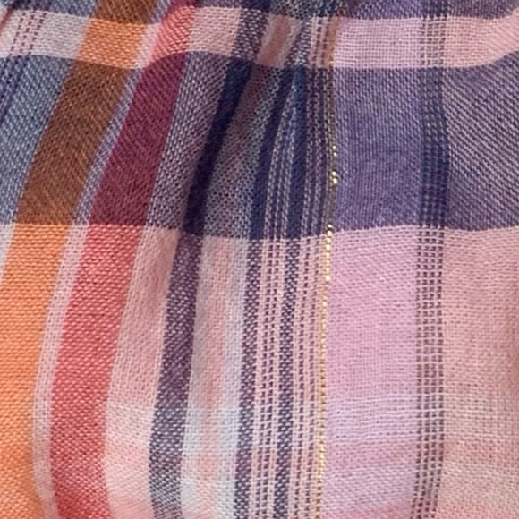 GapKids Spring Plaid Thin Criss Cross Strap Ruffle Maxi Sundress Size Medium - Picture 5 of 7